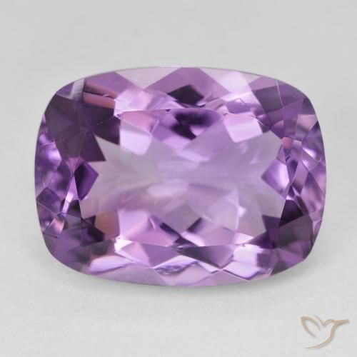 18.33ct 자연스러운 Medium Light Purplish-Violet 자수정, 방석, VVS