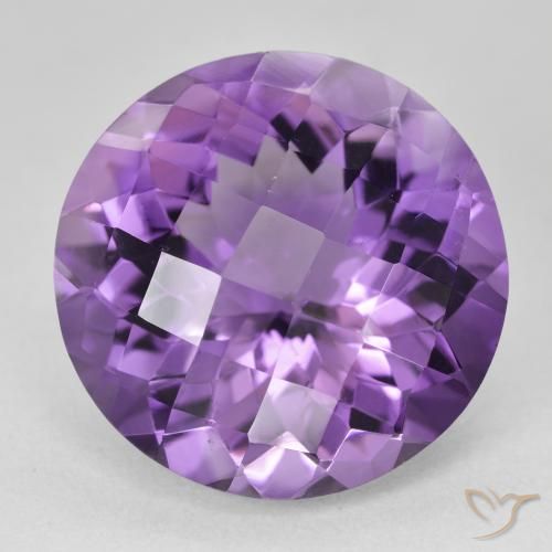 18.08ct 자연스러운 인텐스 바이올렛 자수정, 둥근, VVS
