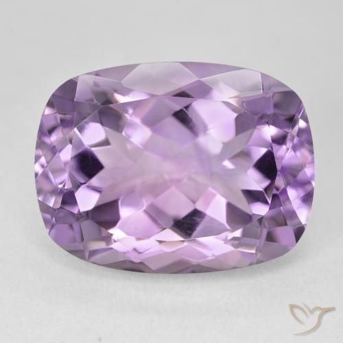 19.62ct 자연스러운 미디엄 핑크 바이올렛 자수정, 방석, VVS-VS
