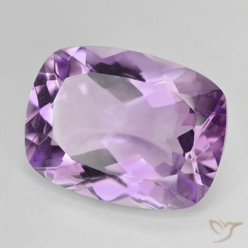 15.85캐럿 천연 Medium Light Purplish-Violet 자수정, 방석, VVS