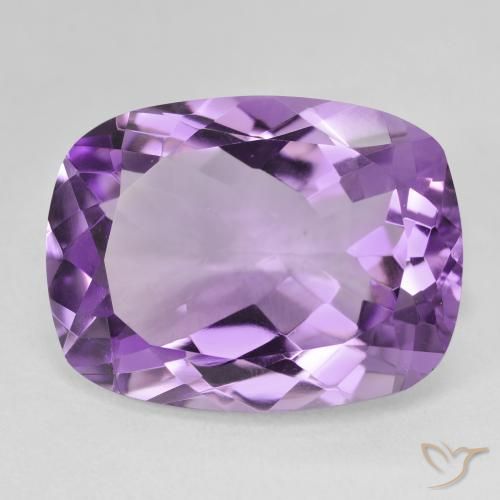 17.64ct 자연스러운 보라색 보라색 자수정, 방석, VVS