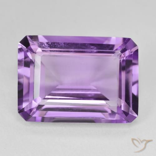 14.44ct 자연스러운 딥 퍼플리쉬 바이올렛 자수정, 에메랄드 컷, VVS-VS