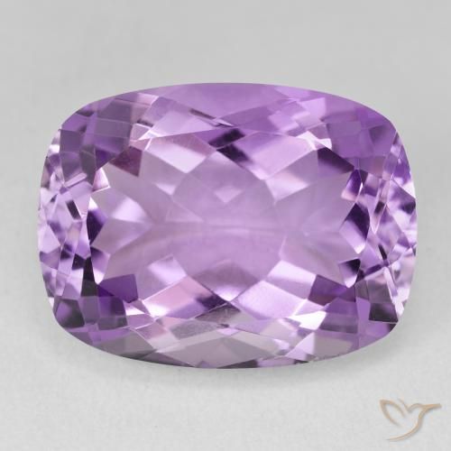 19.50ct 자연스러운 라이트 미디엄 바이올렛 자수정, 방석, VVS-VS
