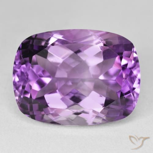 20.45ct 자연스러운 라이트 미디엄 바이올렛 자수정, 방석, VVS-VS
