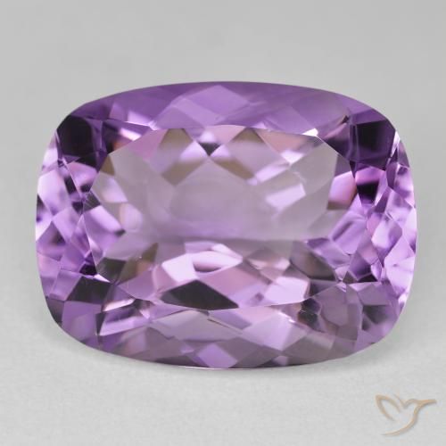 19.00ct 자연스러운 라이트 미디엄 바이올렛 자수정, 방석, VVS-VS