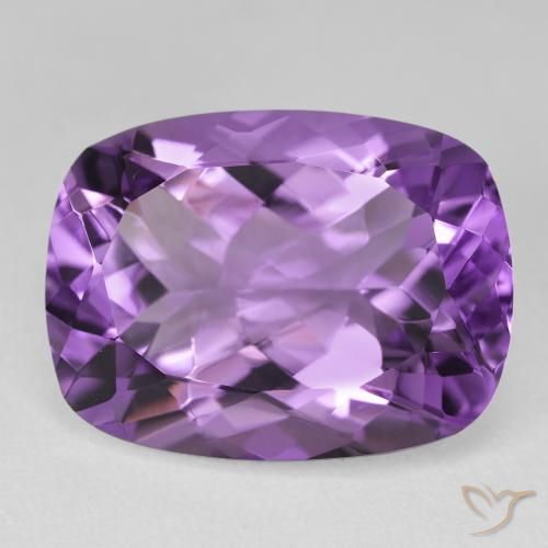 18.40ct 자연스러운 Medium Light-Violet 자수정, 방석, VVS-VS