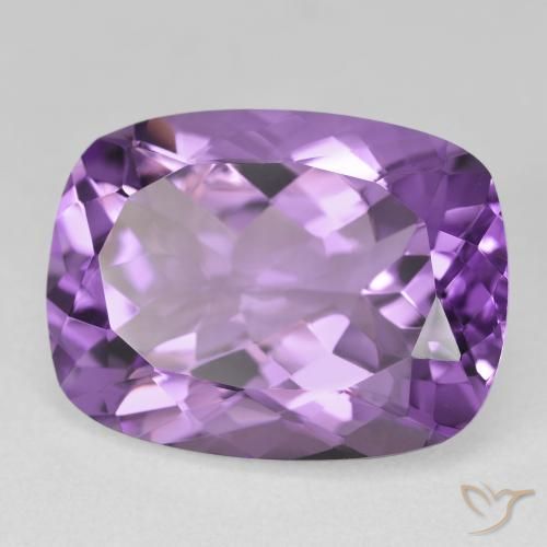 18.40캐럿 천연 Medium Light-Violet 자수정, 방석, VVS-VS