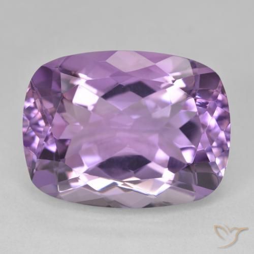 19.35ct 자연스러운 라이트 미디엄 바이올렛 자수정, 방석, VVS