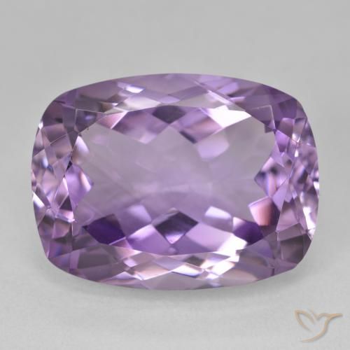 20.06ct 자연스러운 미디엄 바이올렛 자수정, 방석, VVS