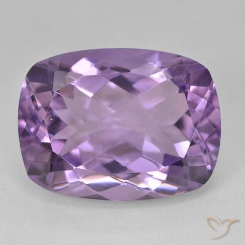 18.89ct 자연스러운 미디엄 바이올렛 자수정, 방석, VVS