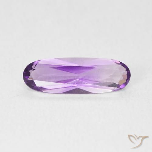 1.10ct 자연스러운 미디엄 핑크빛이 도는 바이올렛 자수정, 타원형, VVS-VS