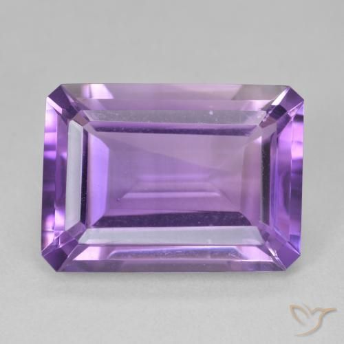 13.48ct 자연스러운 인텐스 바이올렛 자수정, 에메랄드 컷, VVS-VS