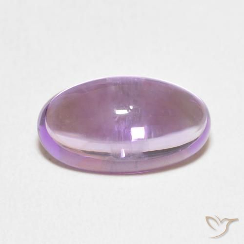 3.71ct 자연스러운 미디엄 핑크 바이올렛 자수정, 타원형, 투명한