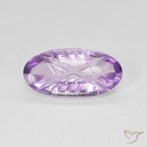 1.76ct 자연스러운 미디엄 바이올렛 자수정, 타원형, 투명한