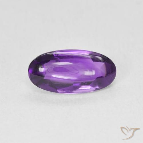 1.27ct 자연스러운 Medium Light-Violet 자수정, 타원형, 투명한