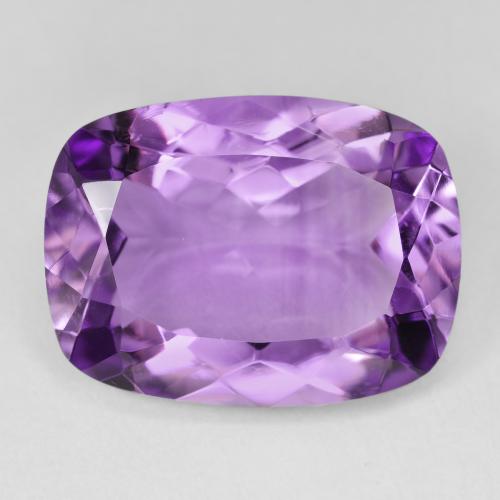 15.62ct 자연스러운 Medium Light Purplish-Violet 자수정, 방석, VVS-VS