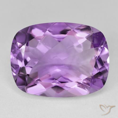 15.61ct 자연스러운 미디엄 바이올렛 자수정, 방석, VVS-VS