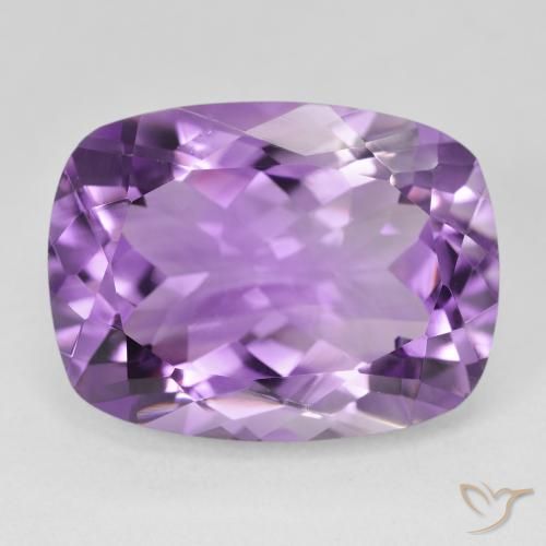 18.69ct 자연스러운 미디엄 핑크빛이 도는 바이올렛 자수정, 방석, VVS