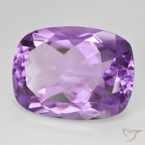 18.82캐럿 천연 Medium Dark-Violet 자수정, 방석, VVS