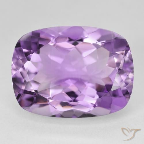 18.76ct 자연스러운 미디엄 핑크 바이올렛 자수정, 방석, VS