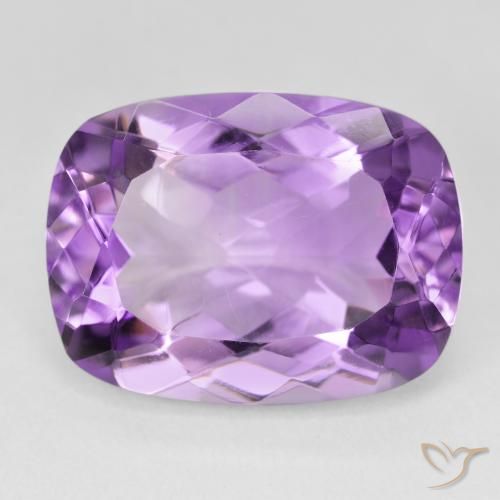 17.51ct 자연스러운 미디엄 바이올렛 자수정, 방석, VS