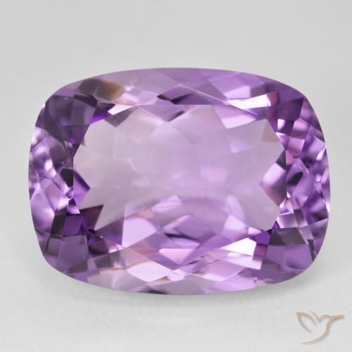 19.70ct 자연스러운 딥 핑크빛이 도는 바이올렛 자수정, 방석, VVS