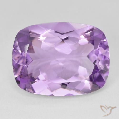 17.03ct 자연스러운 미디엄 핑크 바이올렛 자수정, 방석, VVS