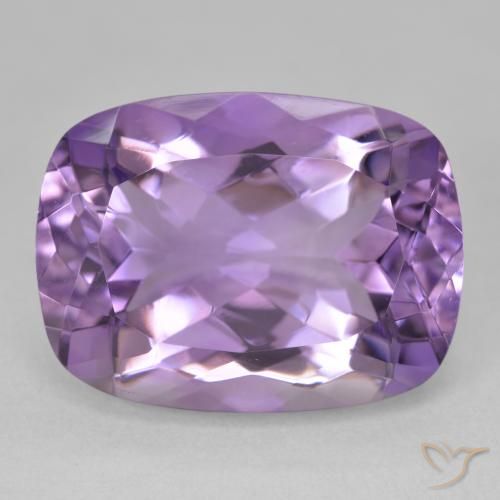 18.69ct 자연스러운 미디엄 바이올렛 자수정, 방석, VVS