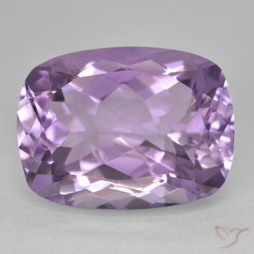 19.50ct 자연스러운 라이트 미디엄 바이올렛 자수정, 방석, VVS