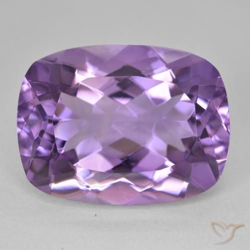 19.18ct 자연스러운 미디엄 바이올렛 자수정, 방석, VVS