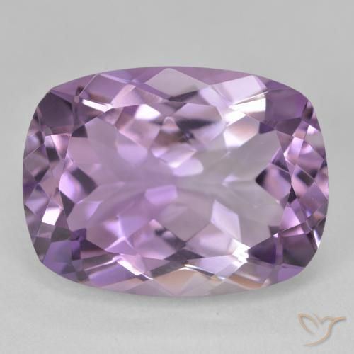 18.25ct 자연스러운 라이트 미디엄 바이올렛 자수정, 방석, VVS