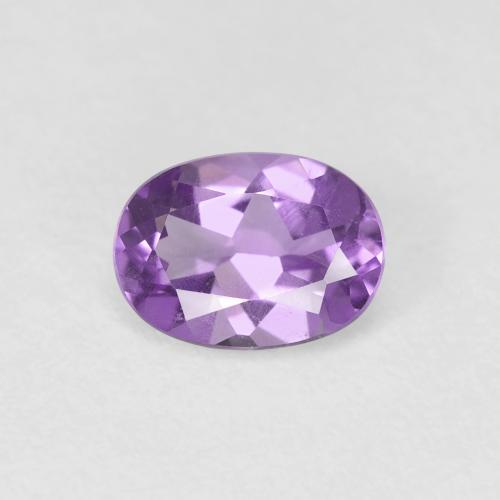 0.67ct 자연스러운 보라색 보라색 자수정, 타원형, VS