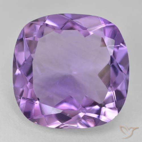 17.69ct 자연스러운 미디엄 바이올렛 자수정, 방석, VVS