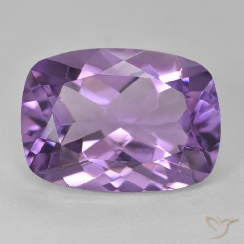 12.90ct 자연스러운 미디엄 바이올렛 자수정, 방석, VVS