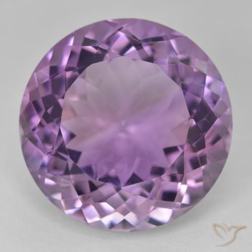 26.47ct 자연스러운 미디엄 바이올렛 자수정, 둥근, VVS