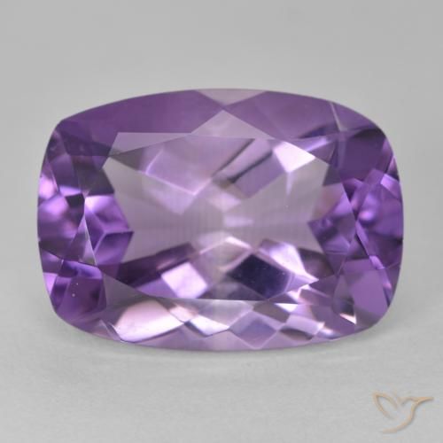 12.56ct 자연스러운 미디엄 바이올렛 자수정, 방석, VVS
