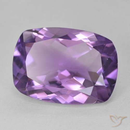 11.39캐럿 천연 Medium Light Purplish-Violet 자수정, 방석, VVS