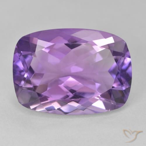 12.36ct 자연스러운 미디엄 바이올렛 자수정, 방석, VVS