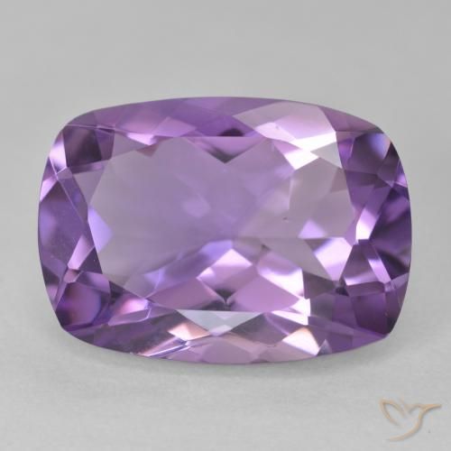 12.17ct 자연스러운 미디엄 바이올렛 자수정, 방석, VVS