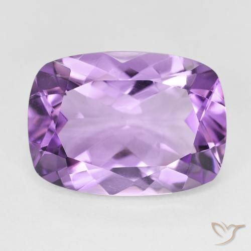 12.38ct 자연스러운 미디엄 바이올렛 자수정, 방석, VVS