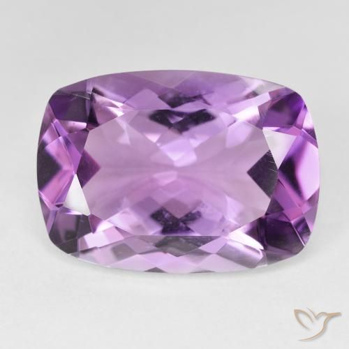 11.76ct 자연스러운 미디엄 핑크 바이올렛 자수정, 방석, VVS