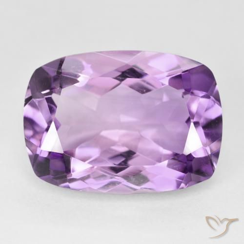 12.72ct 자연스러운 분홍빛이 도는 보라색 자수정, 방석, VVS