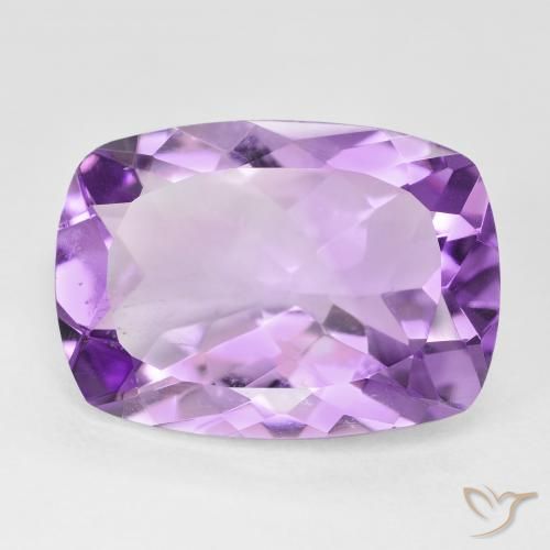 10.92ct 자연스러운 분홍빛이 도는 보라색 자수정, 방석, VVS
