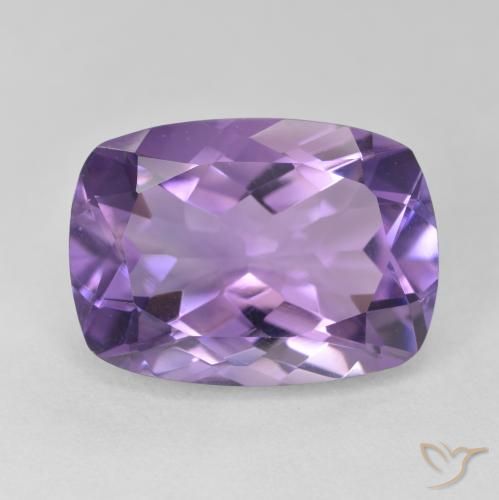 12.54ct 자연스러운 미디엄 바이올렛 자수정, 방석, VVS
