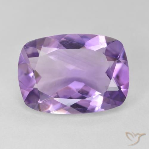 10.94ct 자연스러운 분홍빛이 도는 보라색 자수정, 방석, VVS