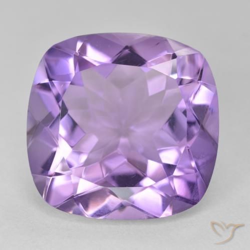 18.92ct 자연스러운 미디엄 바이올렛 자수정, 방석, VVS