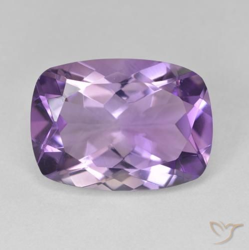 11.40ct 자연스러운 미디엄 바이올렛 자수정, 방석, VVS