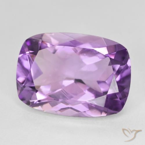12.22캐럿 천연 Medium Light Purplish-Violet 자수정, 방석, VVS