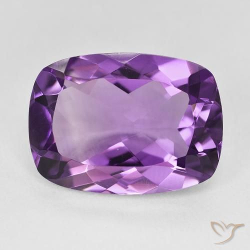 11.38ct 자연스러운 Medium Light Purplish-Violet 자수정, 방석, VVS
