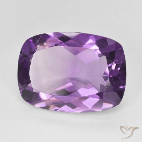 11.38캐럿 천연 Medium Light Purplish-Violet 자수정, 방석, VVS